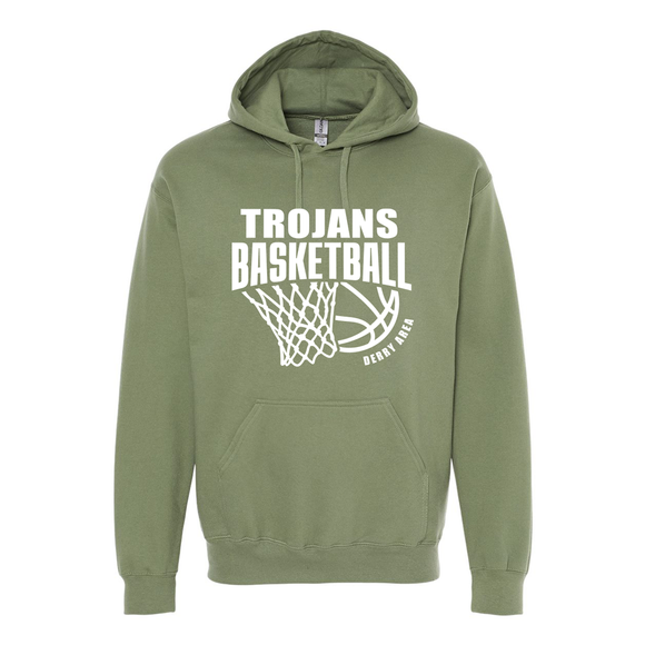 Military Green Hooded Sweatshirt - Basketball 2025