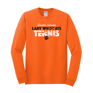 Orange Long Sleeve Tee Shirt - Tennis