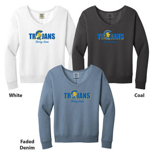 Ladies Beach Wash V-Neck Sweatshirt