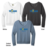 Ladies Beach Wash V-Neck Sweatshirt