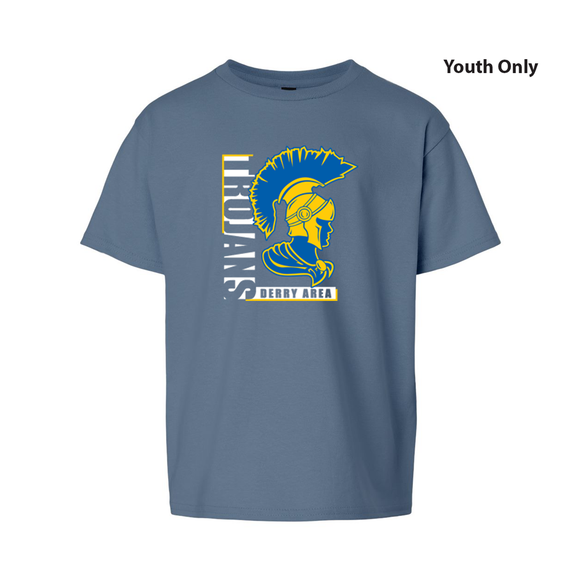 Youth Short Sleeve Tee - Trojan Vertical 2025