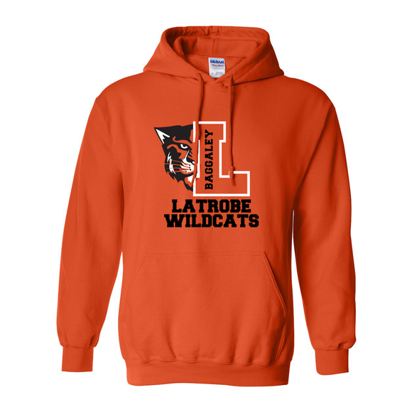 Orange Hooded Sweatshirt