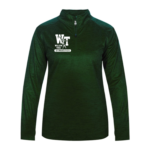 Women's - Quarter Zip Pullover, Green